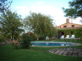 Atardecer en la piscina